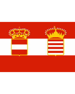 Fahne: Naval Ensign of Austria Hungary 1918