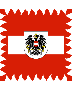 Fahne: Ehemaliger Stander des österreichischen Bundespräsidenten  bis 1984