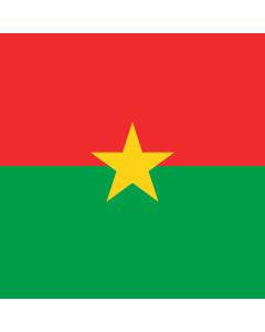 Fahne: Presidential Standard of Burkina Faso