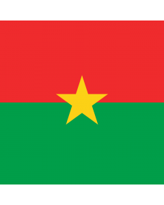Fahne: Presidential Standard of Burkina Faso