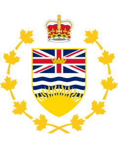 Fahne: Crest of the Lieutenant Governor of British Columbia