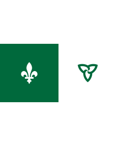 Fahne: Franco-Ontarian | W Franco-Ontarian Flag Ontario, Canada