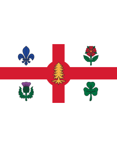 Fahne: Die Fahne der Stadt Montreal, Kanada