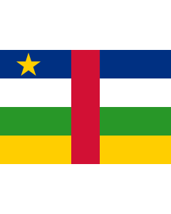 Fahne: Zentralafrikanische Republik
