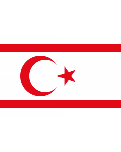 Fahne: Turkish Republic of Northern Cyprus