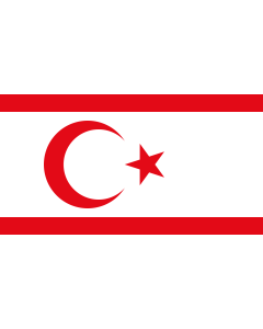 Fahne: Türkischen Republik Nordzypern