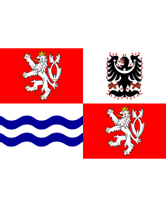Fahne: Mittelböhmische Region