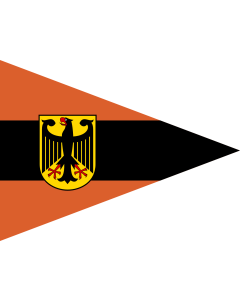 Fahne: Bataillonskommandeur Streitkräftebasis Feldjäger Bundeswehr 2004