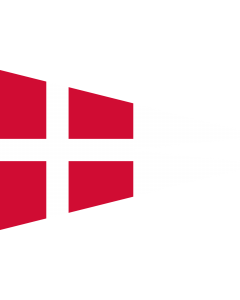Fahne: Naval Rank Flag of Denmark - Chief of Squadron | Danish naval rank flag for the Chief of Squadron | Eskadrechefsstander
