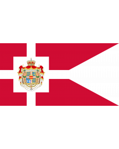 Fahne: Royal Standard of Denmark | Det danske kongeflag