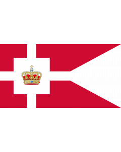 Fahne: Standard of the Royal House of Denmark | Kongehusflaget  bruges af alle medlemmer af den kongelige familie
