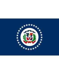 Fahne: Naval Jack of the Dominican Republic