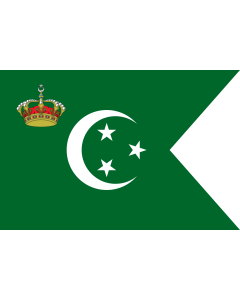Fahne: Royal Standard of The Crown Prince of Egypt on Land | Royal Standard of The Crown Prince of Egypt 1922-53 | Prince Héritier du Egypt  1922-53 | علم من ولي عهد مصر
