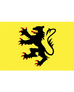 Fahne: Fr département Nord | Representing the  Lion of Flanders | Représentant le  Lion des Flandres | Que representa el  León de Flandes