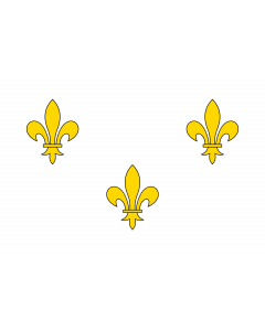Fahne: Royalist France | The  White  Royal Banner of France or  Bourbon Flag  was used in New France