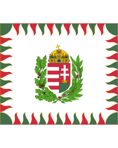 Fahne: War Flag of Hungary | Colour for brigades | Oficiala milita armea flago de Hungario | 1990 M