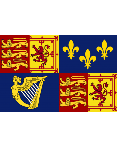 Fahne: Royal Standard of Great Britain  1707-1714 | Royal Standard of Great Britain between 1707 to 1714