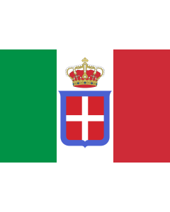 Fahne: Italy  1861-1946  crowned | It is easy to put a border around this flag image