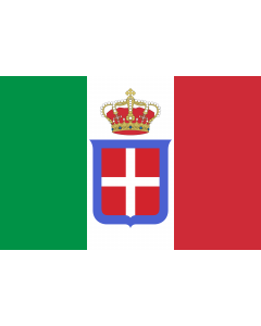 Fahne: Italy  1861-1946  crowned | It is easy to put a border around this flag image