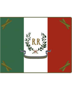 Fahne: Militärfahne der Römischen Republik von 1849
