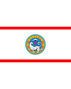 Fahne: Almaty | Official flag of Almaty city in the Republic of Kazakhstan
