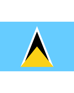 Fahne: Saint Lucia (St. Lucia)