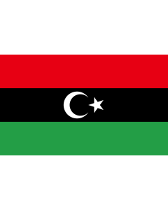 Fahne: Libyan protesters flag  observed 2011 | Variant observed to be used by some Libyan rebels against Ghaddafi on TV news reports etc