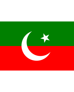 Fahne: Pakistan Tehreek-e-Insaf | 2 3 ratio flag of the Pakistan Tehreek-e-Insaf