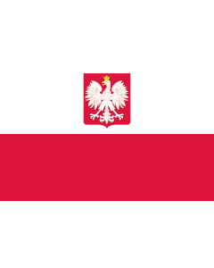 Fahne: Poland  state | State flag of Poland | Polski z godłem