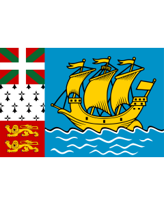 Fahne: Saint-Pierre und Miquelon
