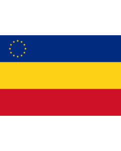 Fahne: Romanian minority in Serbia | Serbia rumeenlaste lipp | Rumunjske nacionalne manjine u Srbiji | Флаг румын в Сербии