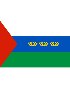 Fahne: Oblast Tjumen