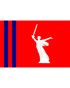 Fahne: Oblast Wolgograd