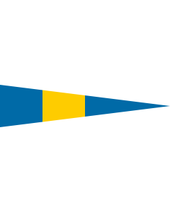 Fahne: Naval Rank Flag of Sweden - Flottiljchef | Swedish naval rank flag for a Flotilla Commander | Tecken för förbandschef Flottiljchef