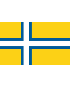 Fahne: West Sweden | Unofficial regional flag of West Sweden  Västsverige