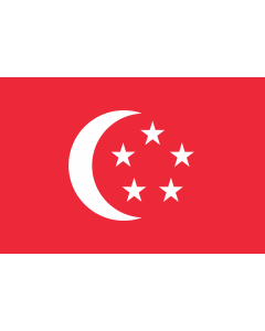 Fahne: President of Singapore | The standard used by the President of Singapore | Presiden Singapura | 新加坡总统旗