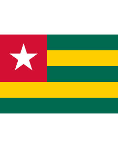 Fahne: Togo