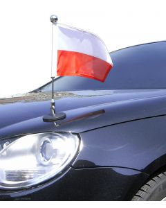  Magnetisch haftende Auto-Fahne Diplomat-1.30-Chrome Polen