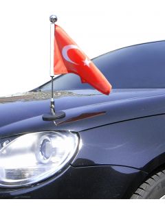  Magnetisch haftende Auto-Fahne Diplomat-1.30-Chrome Türkei