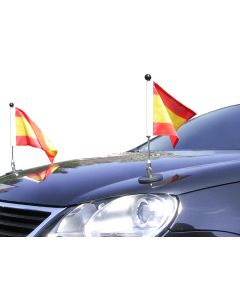 Paar Magnetische Auto-Fahne Diplomat-1 Spanien