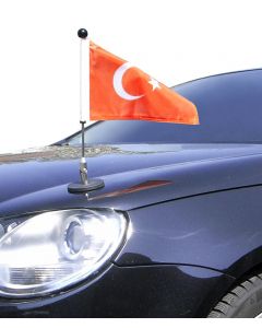  Magnetisch haftender Autofahnen-Ständer Diplomat-1.30 Türkei