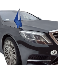  Autofahnen-Ständer Diplomat-Z-Chrome-PRO-MB-S-W222  für Mercedes-Benz S (W222) (2013-2020)